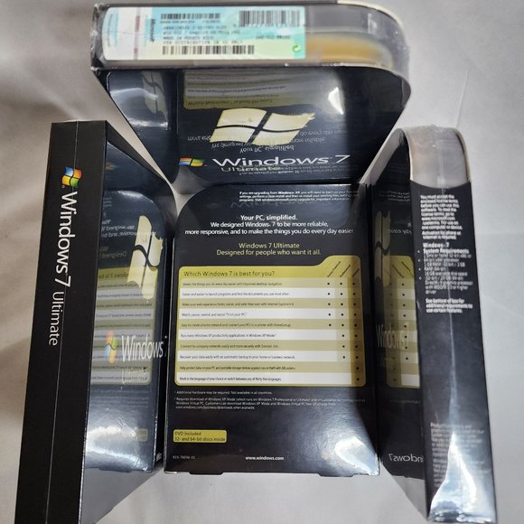 Microsoft Windows 7 Ultimate 32/64-Bit - DVD - Full Retail Version - New Sealed - Picture 2 of 3